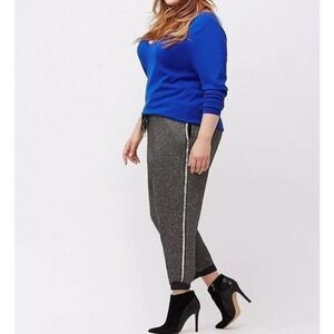 Lane Bryant Embellished Metallic Cozy Beaded Joggers Size 14/16 New